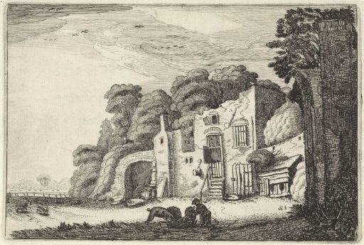 Landscape with the Prodigal Son among the pigs
