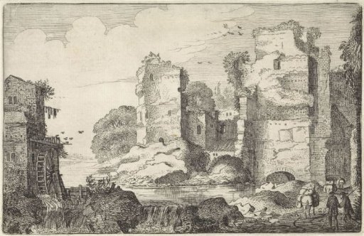 Landscape with Ruins and a Watermill