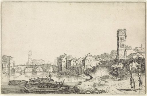 View of Rome with the Tiber and the Ponte Sisto