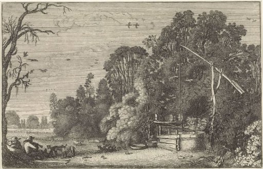 Tree Landscape with a Water Well