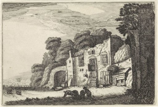 Landscape with the Prodigal Son among the pigs