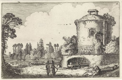 Landscape with a round tower