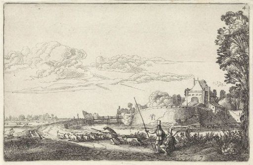 Landscape with the Zijlpoort in Haarlem