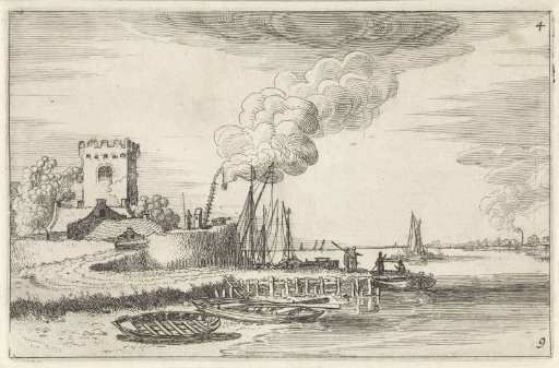 Landscape with a Lighthouse in a Harbor