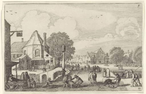 Market day in a town