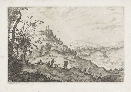 Mountain Landscape with Travelers and Shepherds