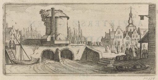 View of a Bridge in a Town