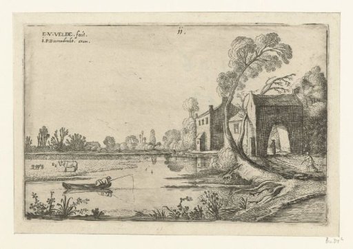 Landscape with a river and gatehouse