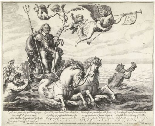 Admiral Maarten Harpertsz. Tromp on a triumphal chariot