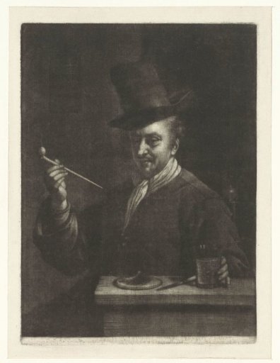 Man smoking a pipe