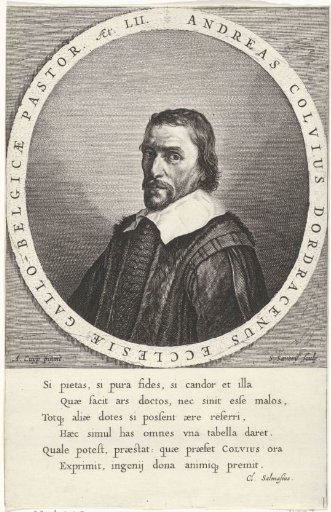 Portrait of the preacher Andreas Colvius