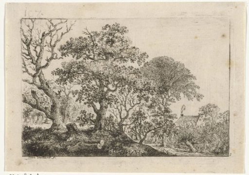 Landscape with a house with a smoking chimney