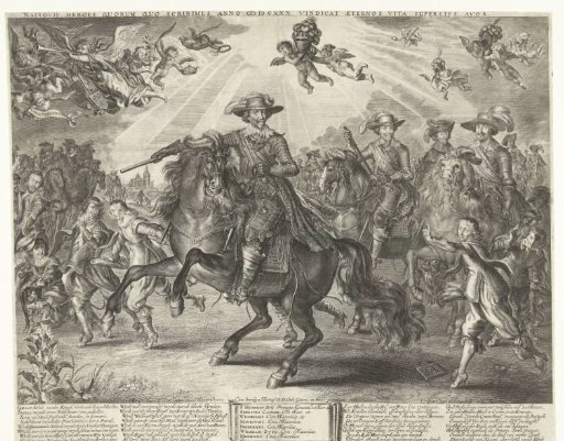 Allegory on Frederick Henry After the Conquest of 's-Hertogenbosch, Wesel, and Groenlo, 1629-1630