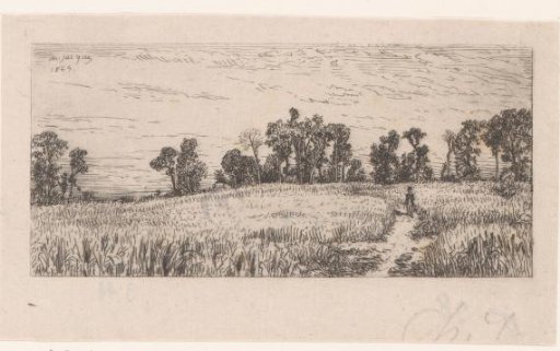Cornfield with a Figure on a Path