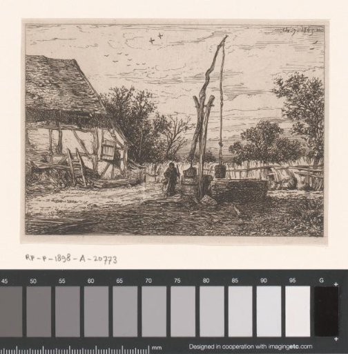 Farmhouse with a Woman at a Well