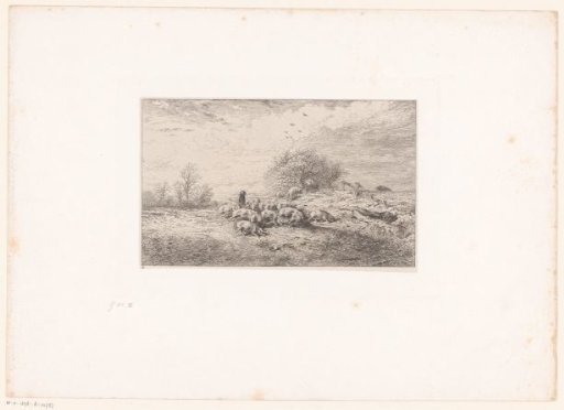 Peasant with a Herd of Pigs in a Landscape