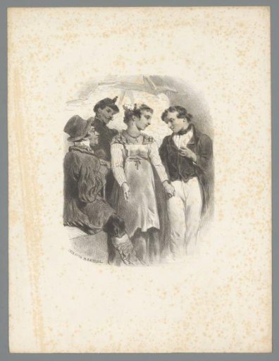Man and Woman Hand in Hand Beside Two Men