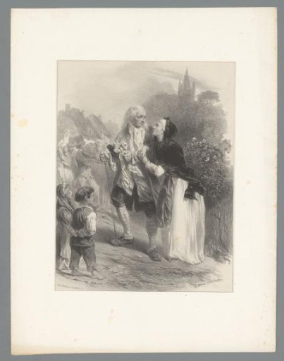 Elderly Couple at a Feast