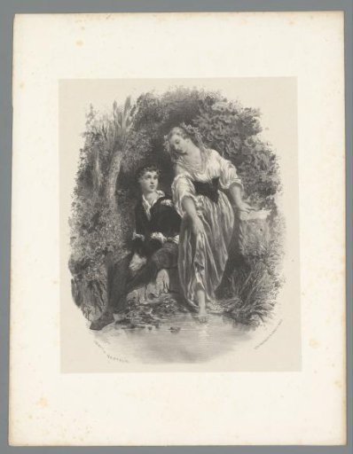 Young Man and Woman by a Window in the Forest