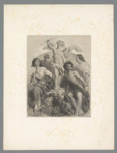 Amor Surrounded by Four Figures