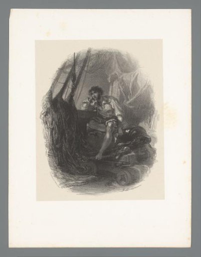 Man on a cannon on board a ship