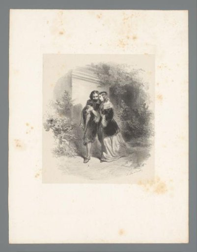 Lovers in a garden