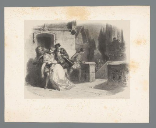 Woman Faints While a Soldier Aims His Musket at Her