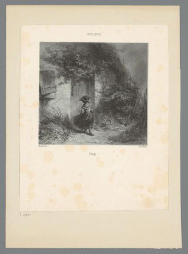 Girl in a Stormy Garden