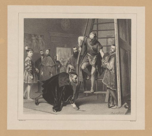 Emperor Charles V Picks Up Titian's Brush