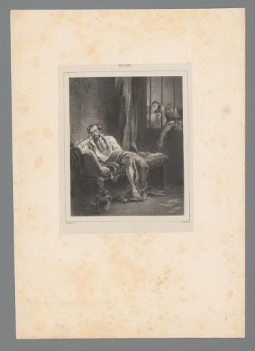 Torquato Tasso in the madhouse viewed by onlookers