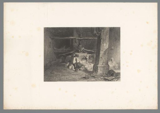 Workshop with two men in Oriental dress