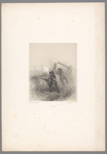 Two soldiers with a rifle, one of whom fires