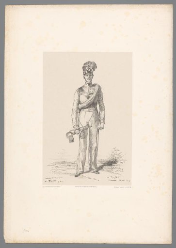 Portrait of an Austrian trumpeter in uniform