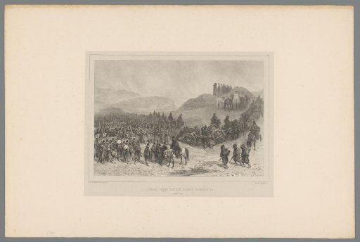 French soldiers and cannons being positioned, October 1837