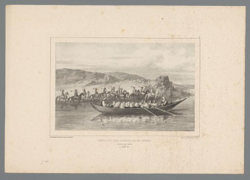 A rowing boat with women of a pasha, 7 July 1837
