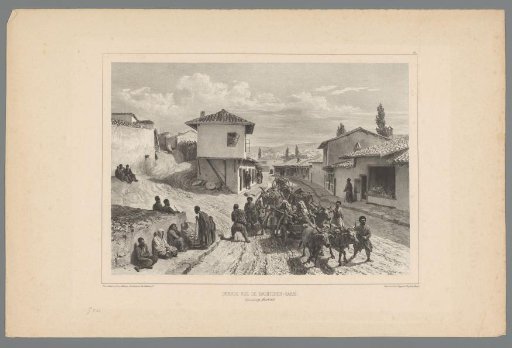 View of the main street of Baghtcheh-Saraï, 19 August 1837
