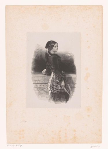 Portrait of Mélanie Waldor as Gulnare from Le Corsaire