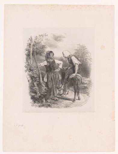 Two Peasant Women with a Mule