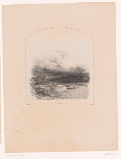 Landscape with Tombstone