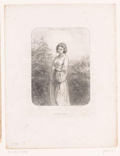 Young Woman with Daisies
