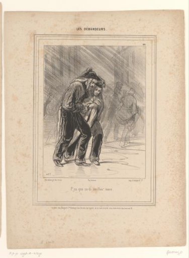 Man and Woman in Fashionable Costumes Quarrel