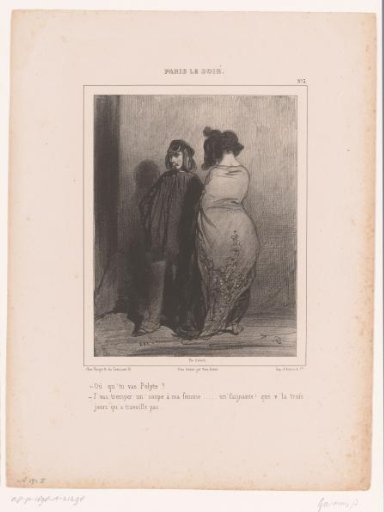 Man and woman on the street at night