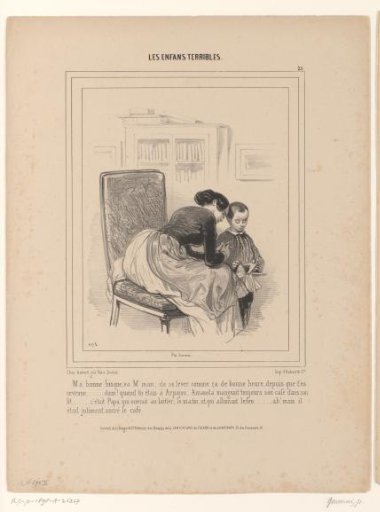 Child sharing secrets with mother