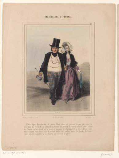 Couple returning from a visit to the bazaar