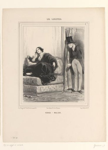 Young woman with old man in a room