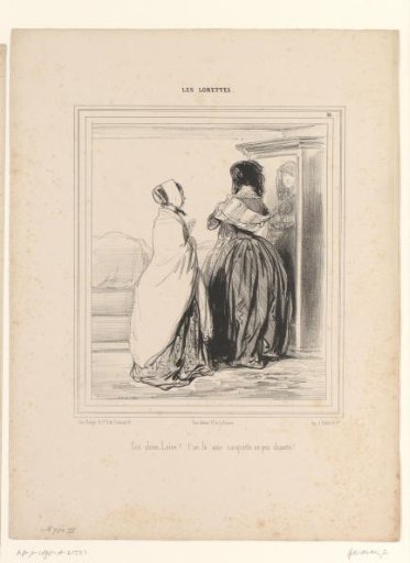 Woman adjusting her hat before the mirror