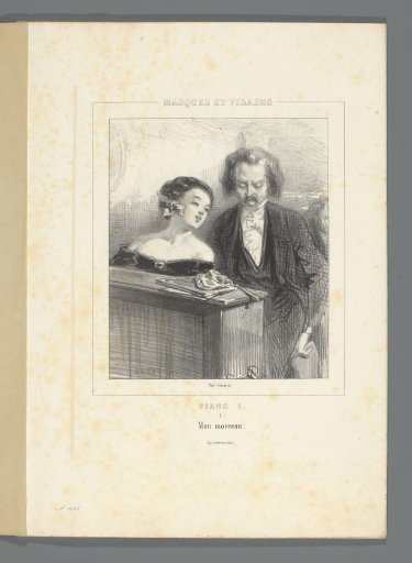 Music teacher with singing girl behind the piano