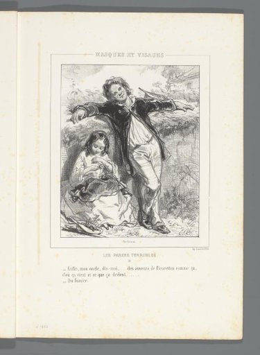 Girl with flowers and her uncle