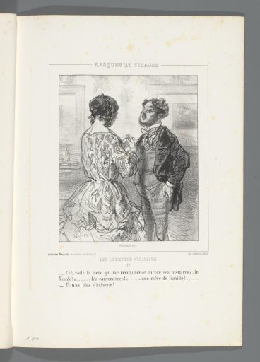 Young man complaining to woman about her mother
