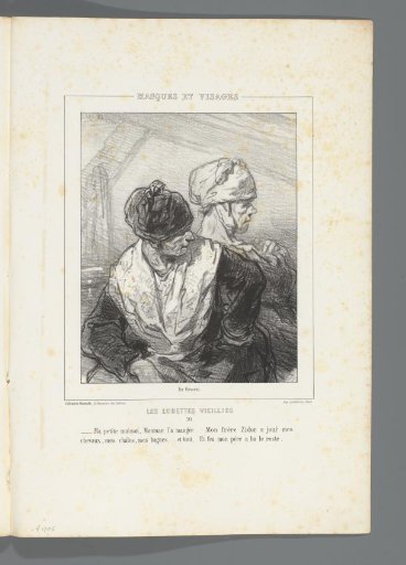 Old woman complaining to another old woman